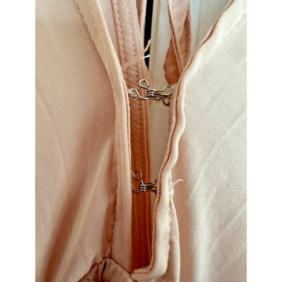 Free People Women's Medium Arzel Dress Mini Light Pink Boho - Picture 7 of 9